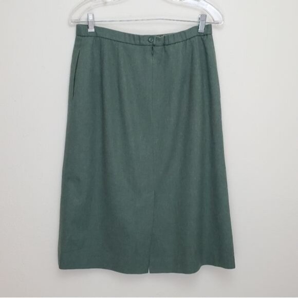 Pendleton sage green A line skirt - Picture 8 of 9